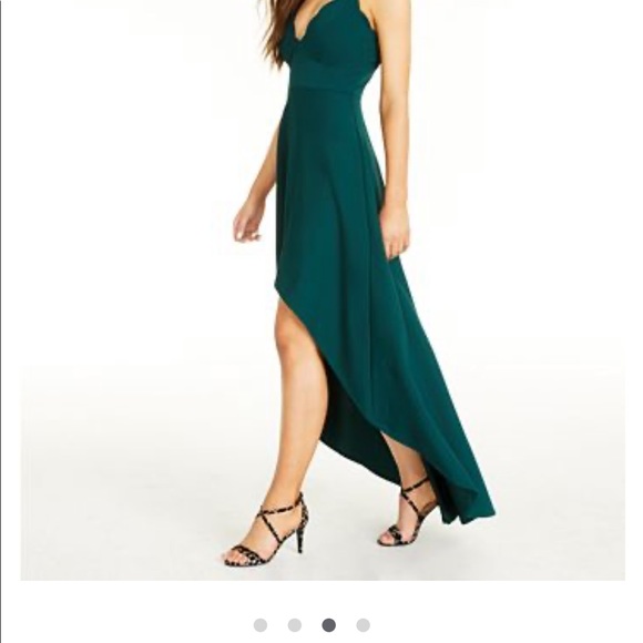 Green high-low dress - Picture 3 of 7